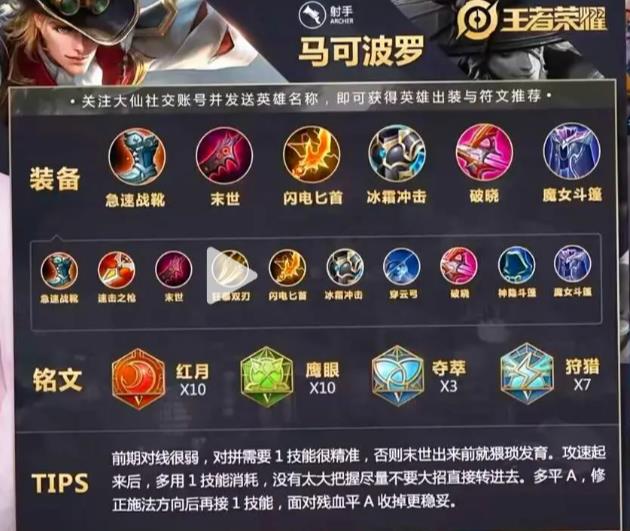 榮耀射手篇S39賽季最強出裝